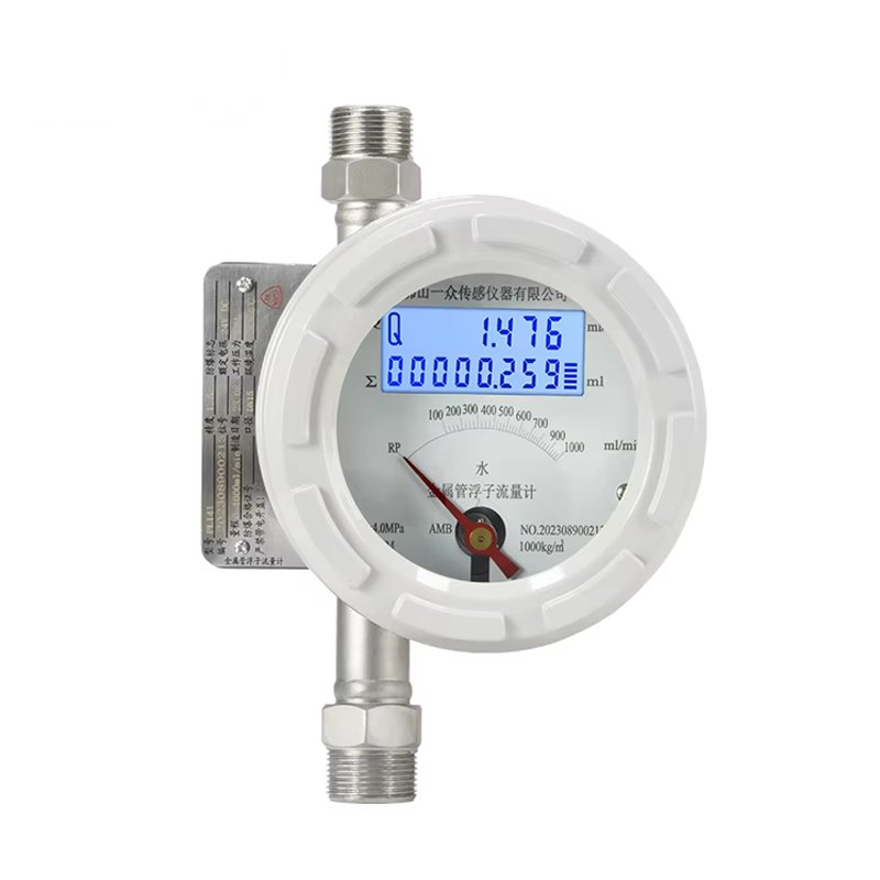 PL141 Stainless Steel Digital Flow Meter Variable Area Rotameter for Nitrogen Chemical Liquids OEM LCD Thread Water Gas Oil Air