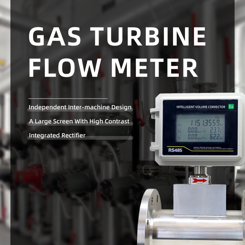Explosion Proof Intelligent Liquefied Petroleum Gas Air Gas Flow Meter RS485 Gas Turbine Flowmeter