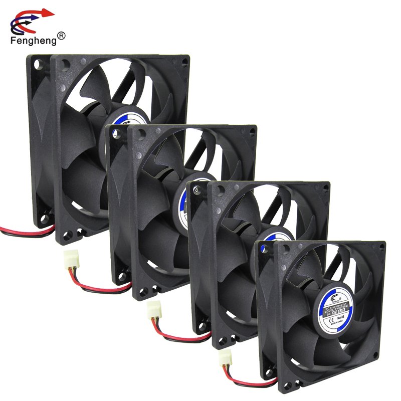 80mm 8cm DC Brushless Heat Extractor Exhaust Fan 12Volt 80*80*25mm 4 Pin 3 Inch Industrial Cooling Fan 8025