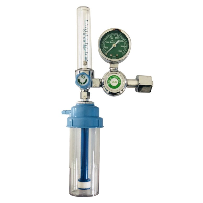 High Quality Flow Meter Gas Cylinder Oxygen Flowmeter Regulators With Humidifier Bottle
