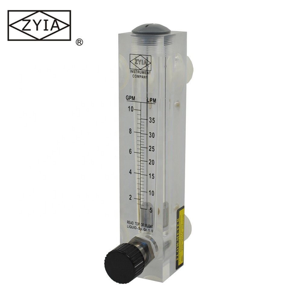 LZM-15ZT Hot Sales Panel Type Acrylic Low Flow 316 Stainless Steel Mechanical Rotameter Water Liquid Co2 Regulator Flowmeter