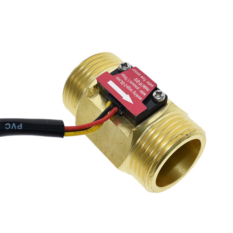 Water Flow sensor Hall Sensor Switch Flow Meter DN25 brass water meter Industrial turbine flowmeter 1 Inch water flow meter