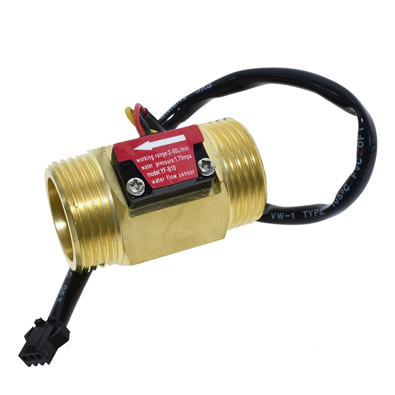 Water Flow sensor Hall Sensor Switch Flow Meter DN25 brass water meter Industrial turbine flowmeter 1 Inch water flow meter
