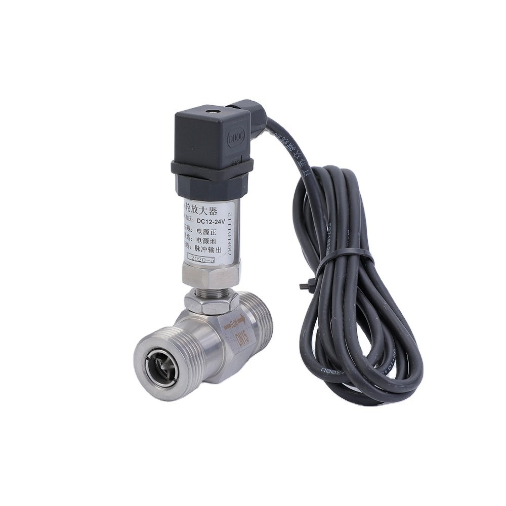 JuGuan Flowmeter Water Turbine Flow Meter Sensor with Pulse Signal Thread Connection Flowmeter