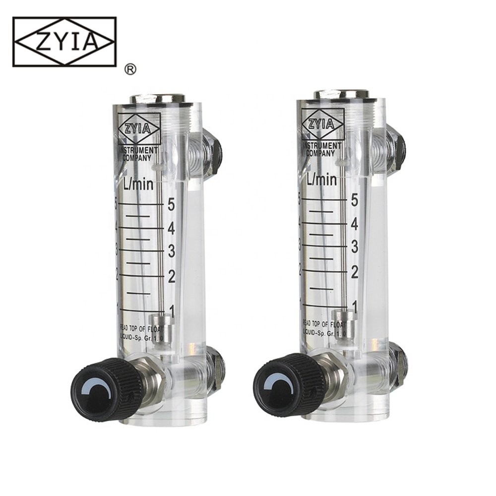 LZM-4T Low Price Acrylic Panel Mounted Gas Flow Meter Regulator Oxygen Rotameter