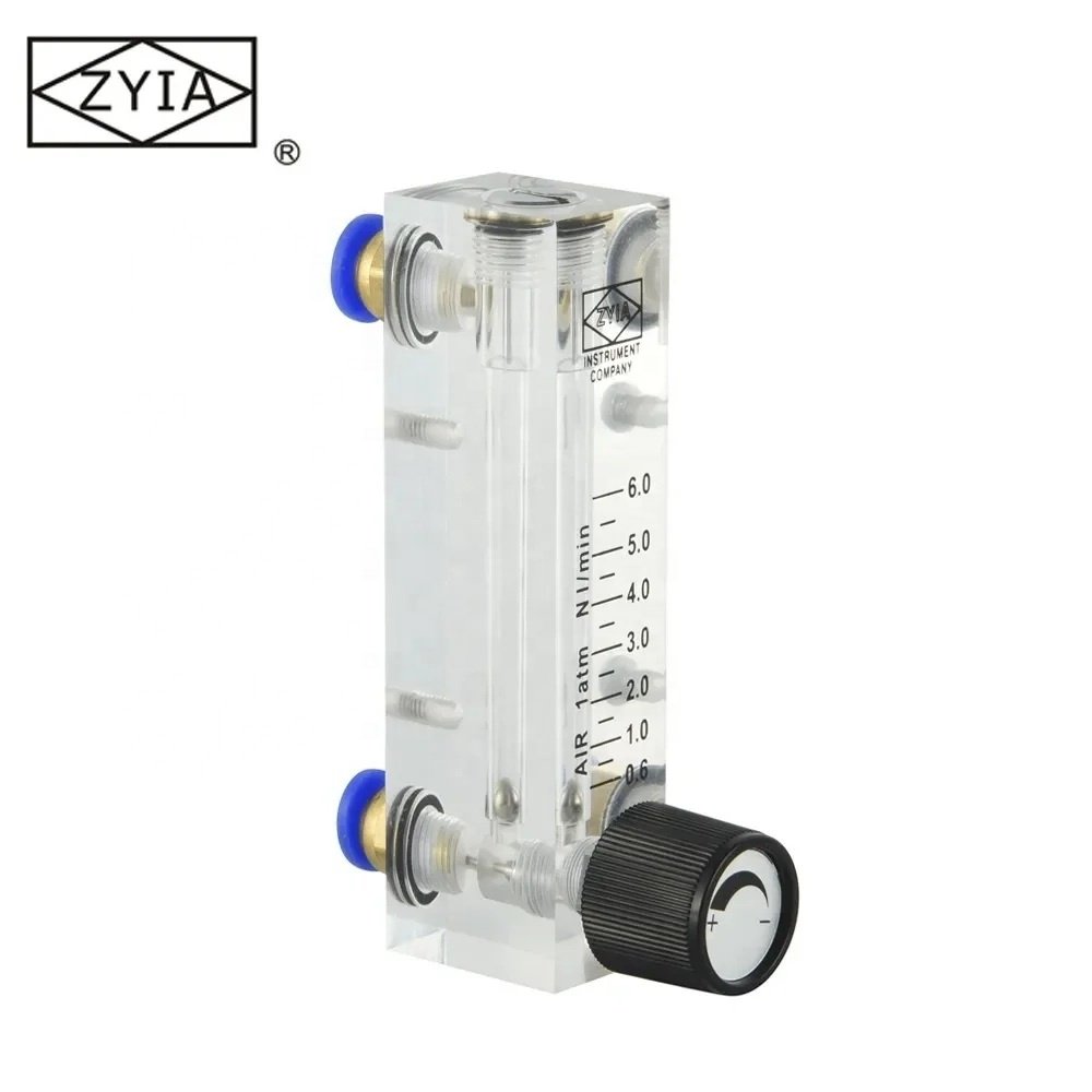 LZM-4T Low Price Acrylic Panel Mounted Gas Flow Meter Regulator Oxygen Rotameter