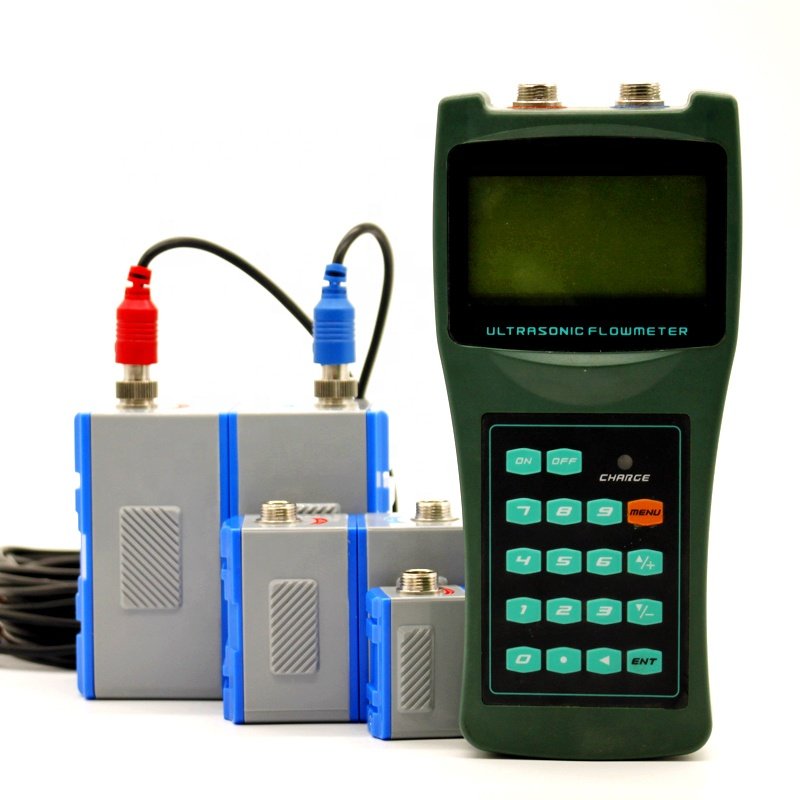 Portable Ultrasonic Doppler Flow Meter For Waste Water Handheld Ultrasonic Flow Meter