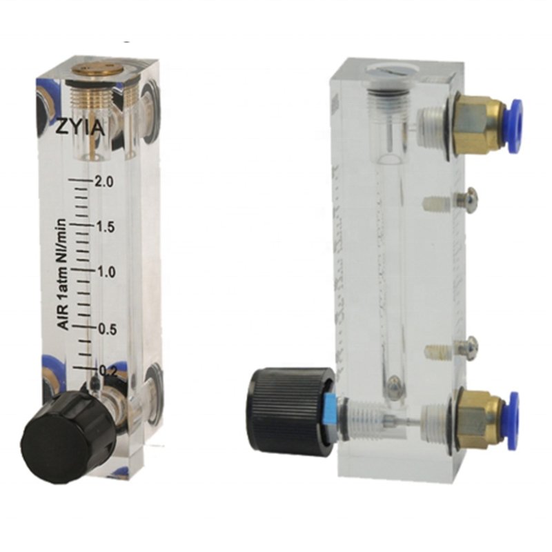 Chemical Glass Tube Portable Flow Meter for RO System Pure Water