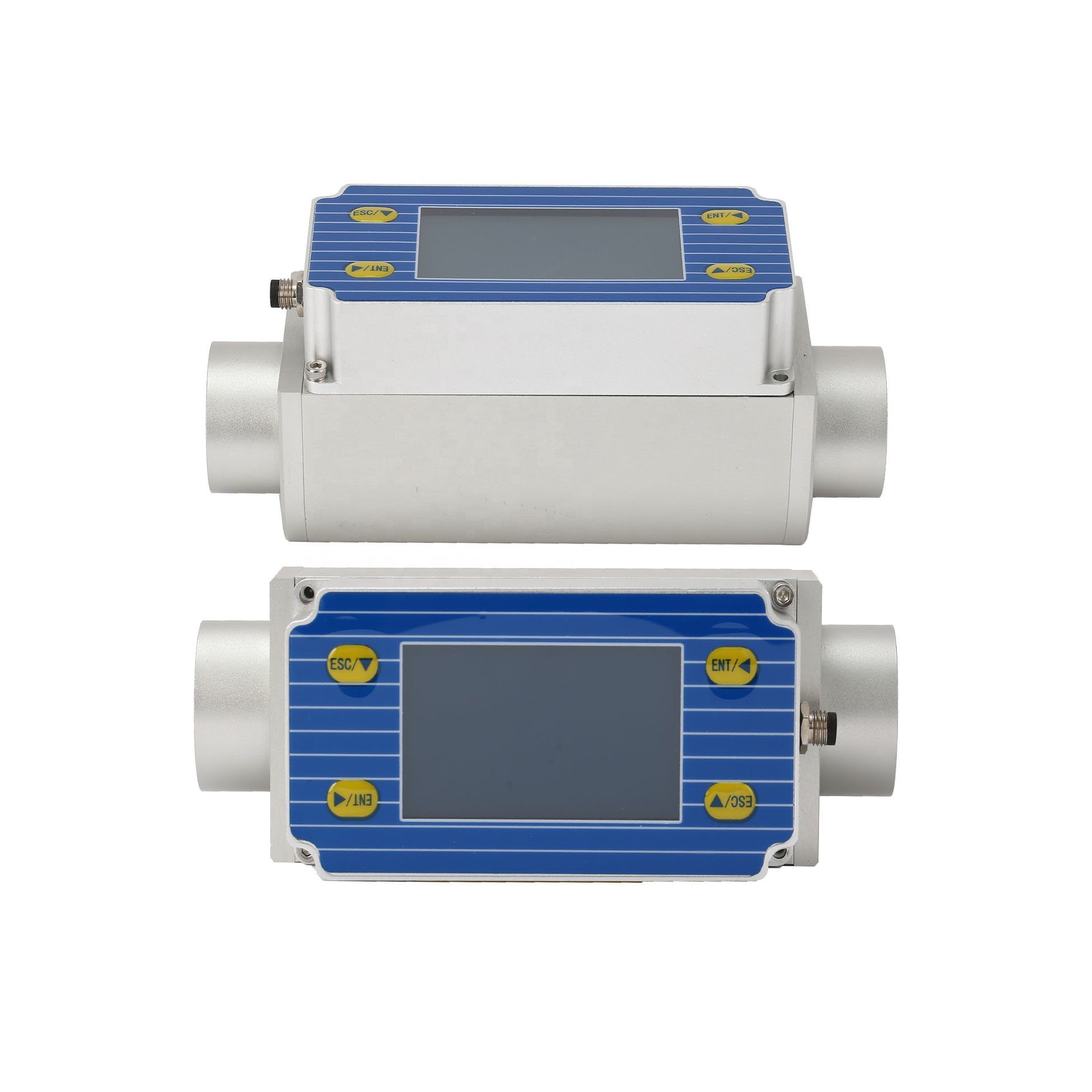 ESMP001 High Sensitivity LCD Digital Hydrogen Argon Gas Mass Flow Meter , Compressed Air Controller Thermal Mass Flowmeter