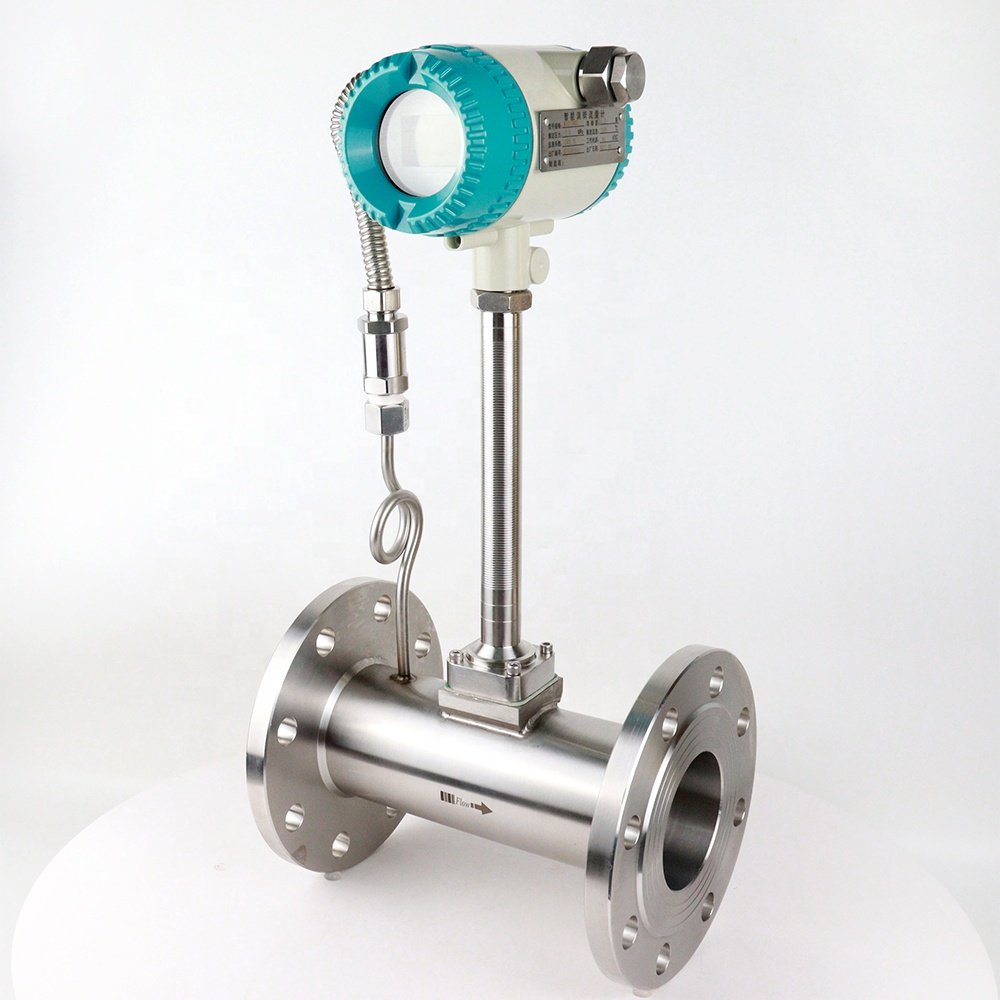 Popular Options Steam Gas Compressed Air Nitrogen Argon Natural Gas Flow Meter 2" Digital Vortex Flow Meter