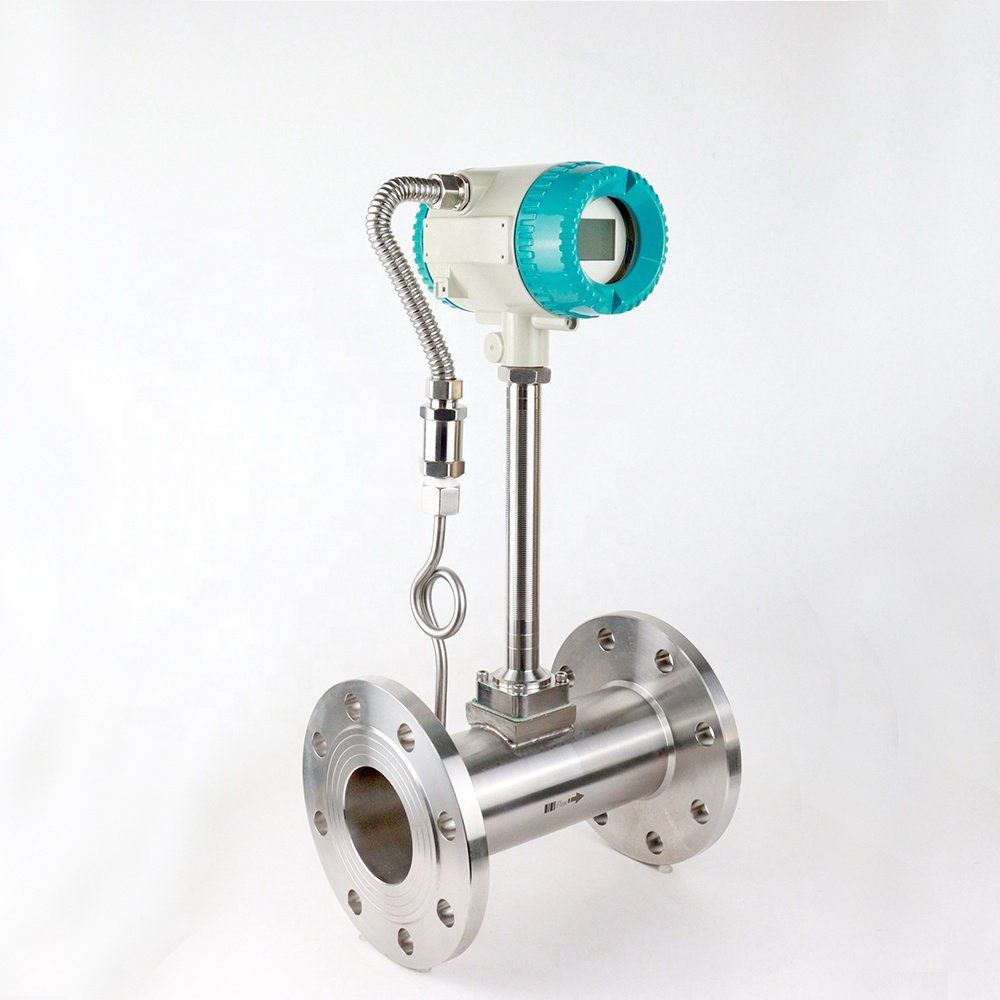 Popular Options Steam Gas Compressed Air Nitrogen Argon Natural Gas Flow Meter 2" Digital Vortex Flow Meter