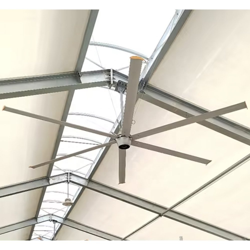 AMTHI 220v 1500w Energy Saving Gearbox Motor 12ft 18ft 5.5 Meter Giant Industrial Ceiling Large Ventilation HVLS Fan