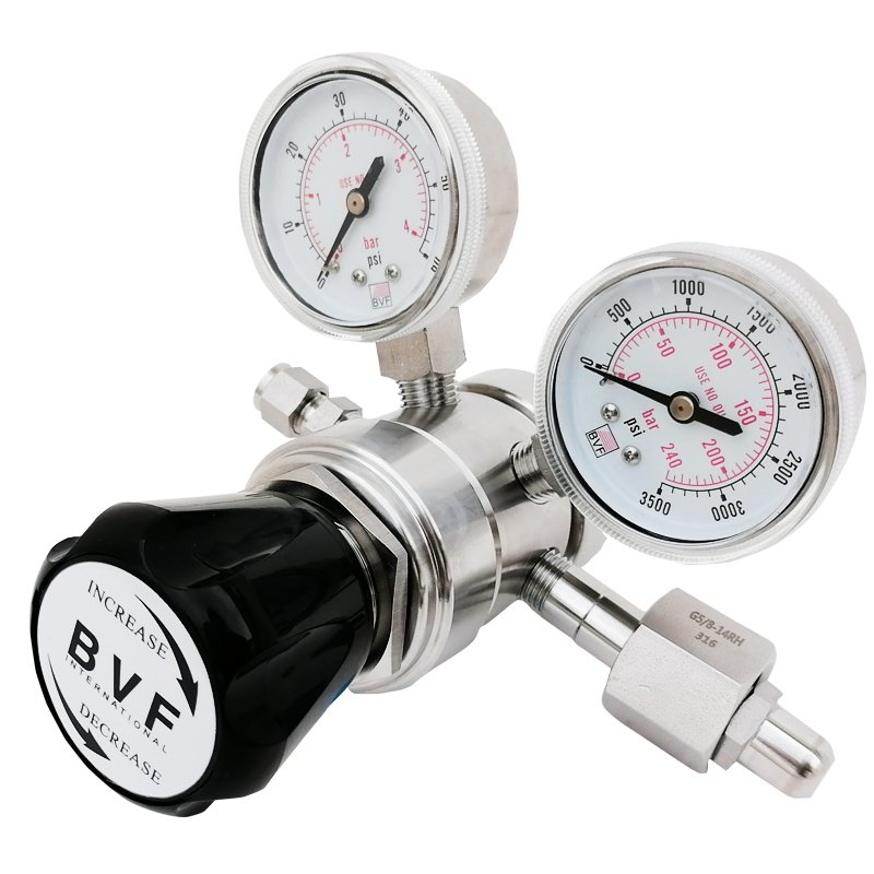 BVF BP1 Diaphragm Type Back Pressure Valve, Low Pressure and High Sensitivity Pressure Regulator