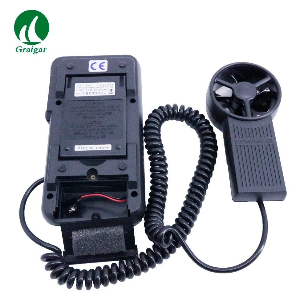 AVM-05 Prova Digital Anemometer Air Flow Velocity Meter Wind Speed Tester 0.0-45m/s with LCD Dual Display