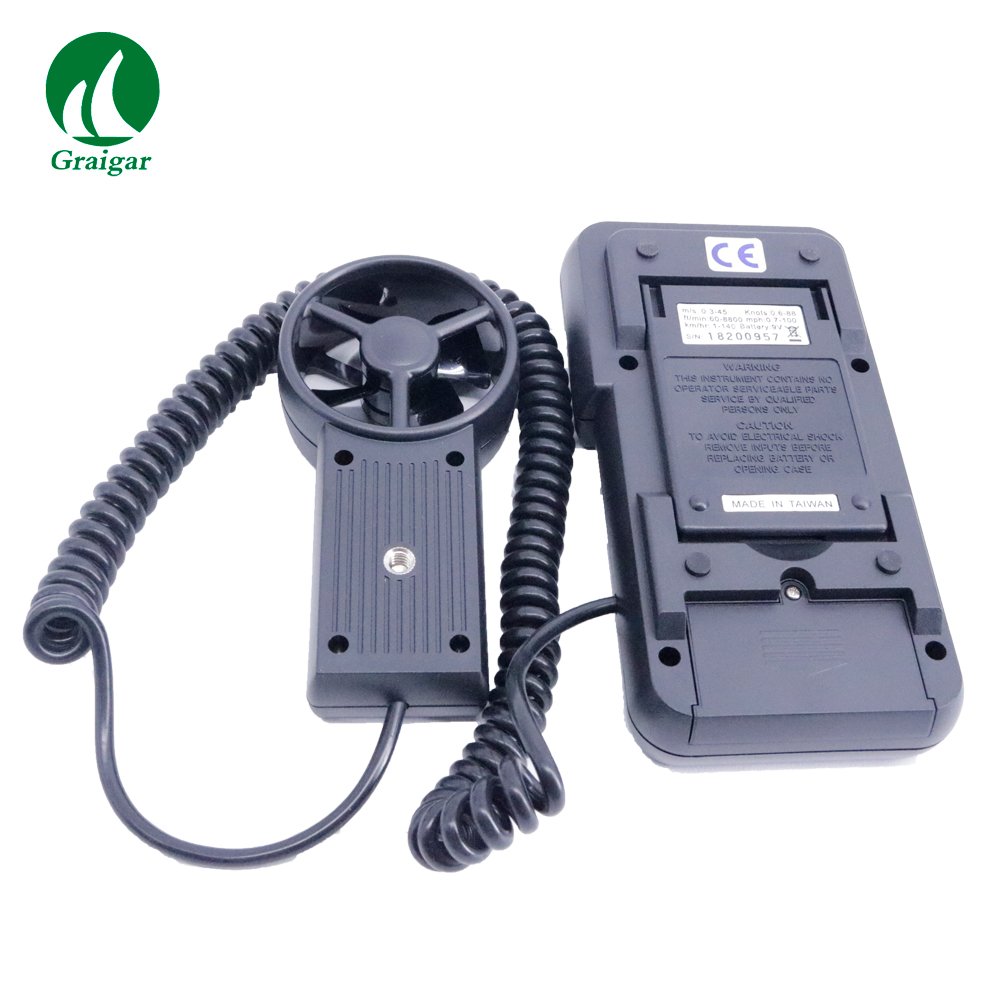 AVM-05 Prova Digital Anemometer Air Flow Velocity Meter Wind Speed Tester 0.0-45m/s with LCD Dual Display