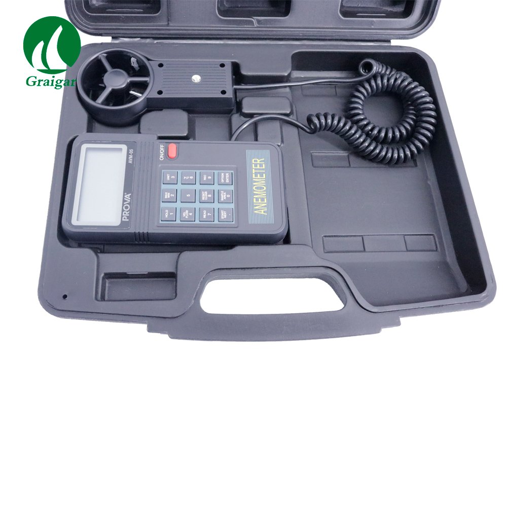 AVM-05 Prova Digital Anemometer Air Flow Velocity Meter Wind Speed Tester 0.0-45m/s with LCD Dual Display