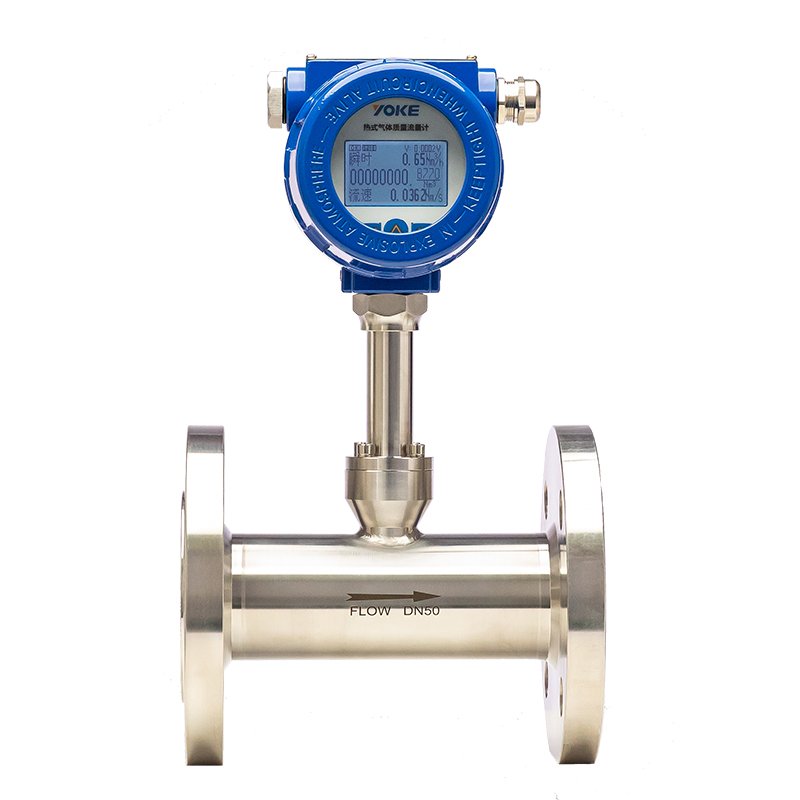 Compressed Air Flow Meter OLED Display Thermal Gas Mass Flow Meter