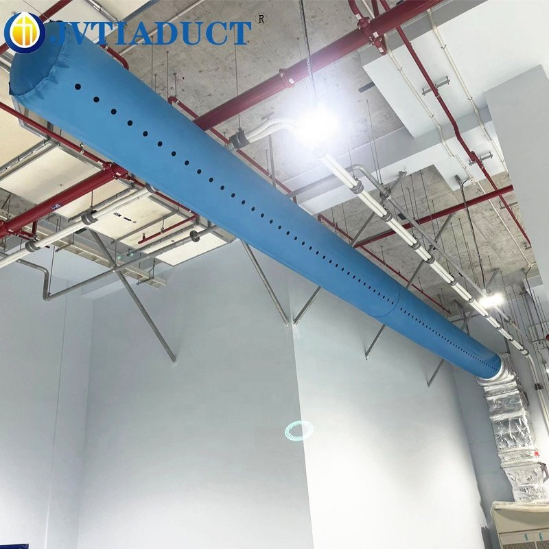 Industrial Design Flexible HVAC Air Distribution System Textile Ducting for Outdoor Ventilation & Heating for Hospital Use
