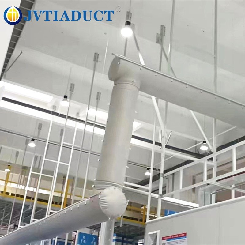 Industrial Design Flexible HVAC Air Distribution System Textile Ducting for Outdoor Ventilation & Heating for Hospital Use