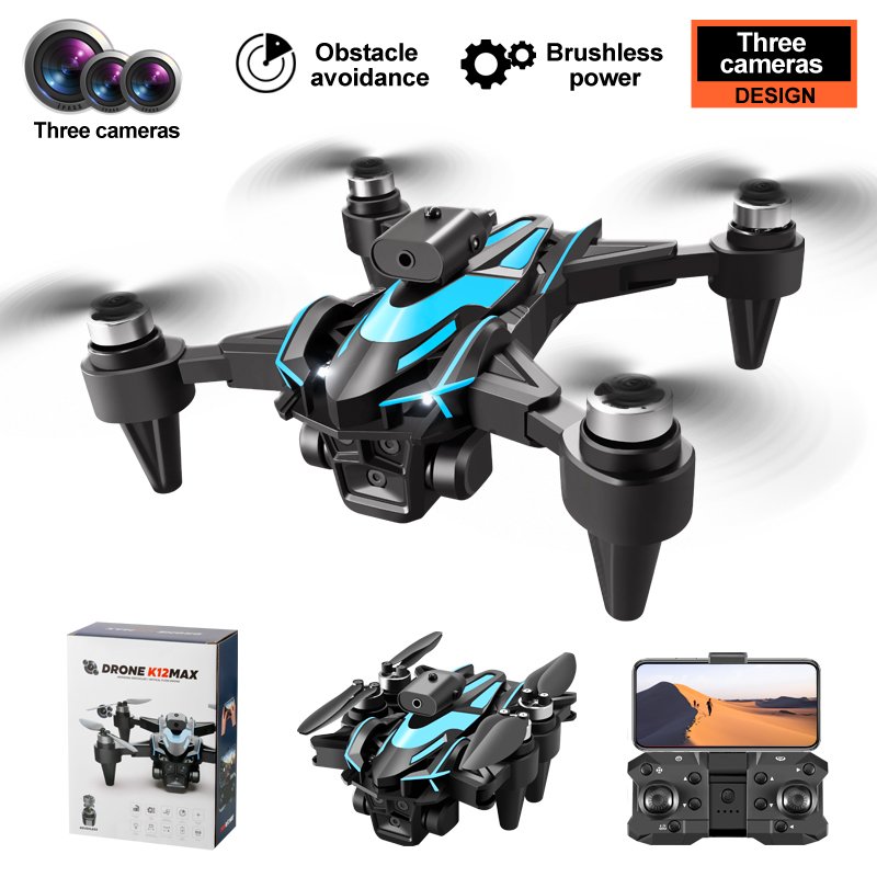 K12 Max Drone 4k Professional Camera FPV Obstacle Avoidance Optical Flow Foldable Quadcopter Aerial Photography Rc Drone Toys