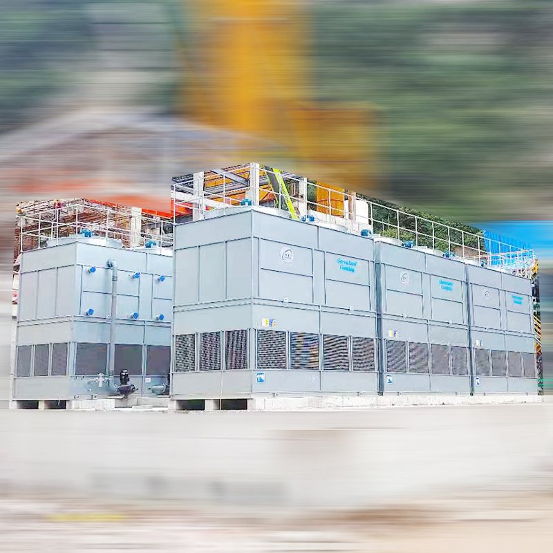 Heating Plant Closed Water Tower Water Cooled air Conditioning Cooling Tower 600 Cubic Thermal Chlorination Kettle Closed Cooler