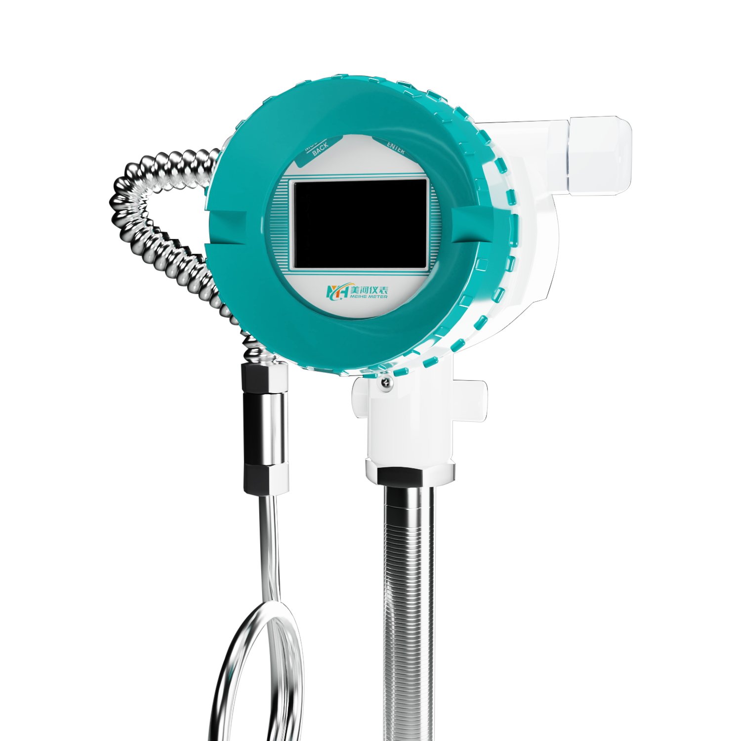 Pipe-clamp Flange Connection RS485 HART Steam Compressed Air Vortex Flow Meter