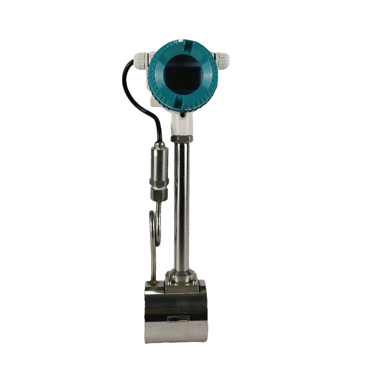 Pipe-clamp Flange Connection RS485 HART Steam Compressed Air Vortex Flow Meter