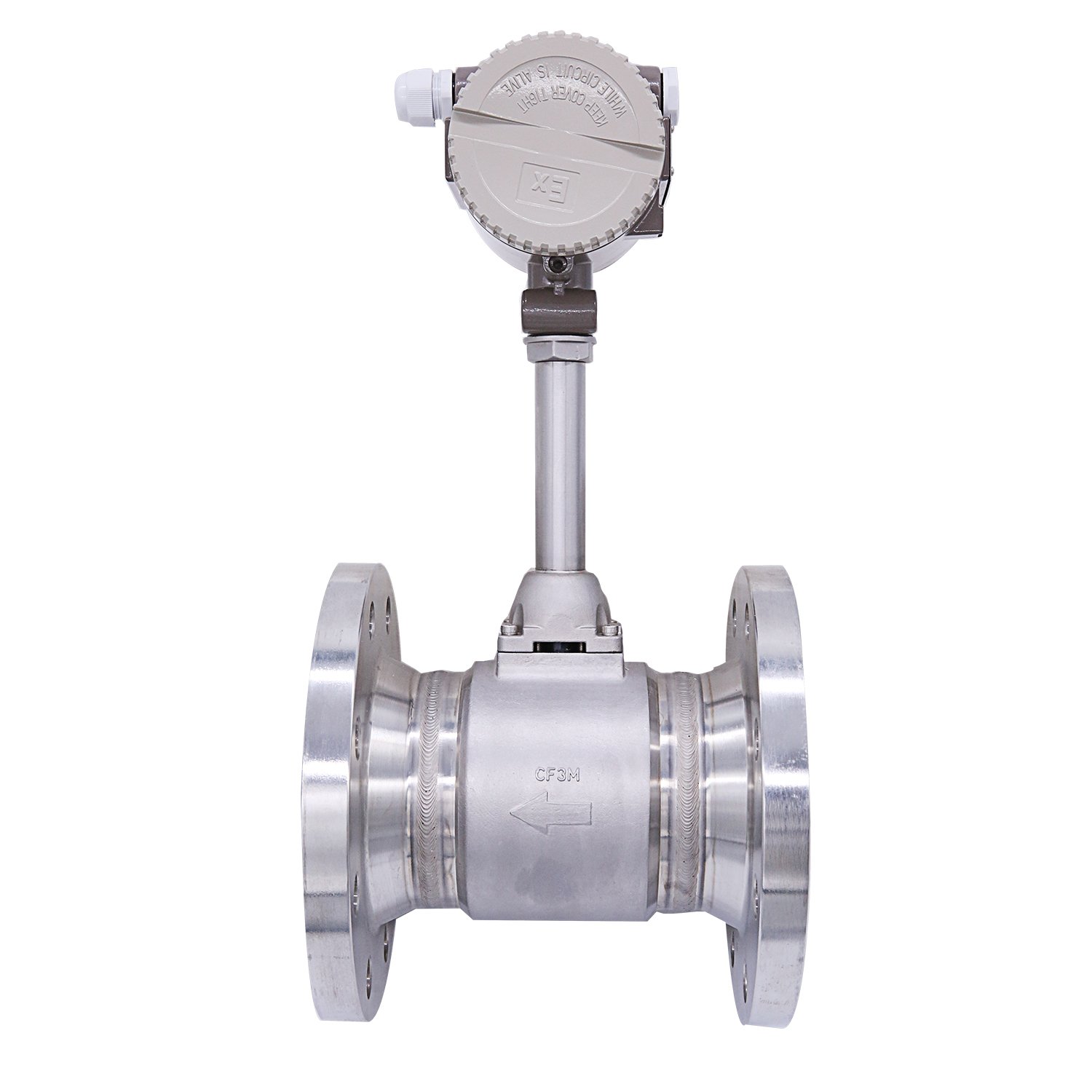Steam Gas Water Alcohol 3 Inch Vortex Flow Meter DN80 150#