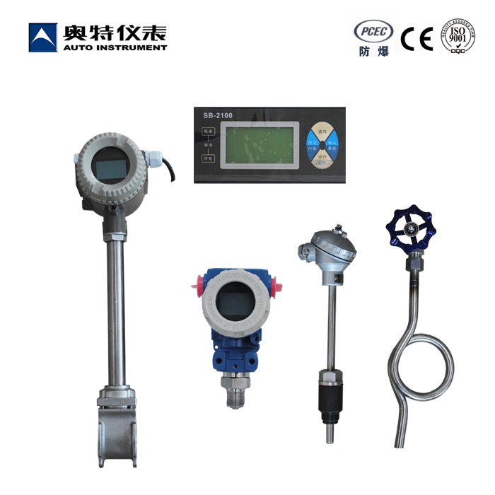 Steam Gas Water Alcohol 3 Inch Vortex Flow Meter DN80 150#