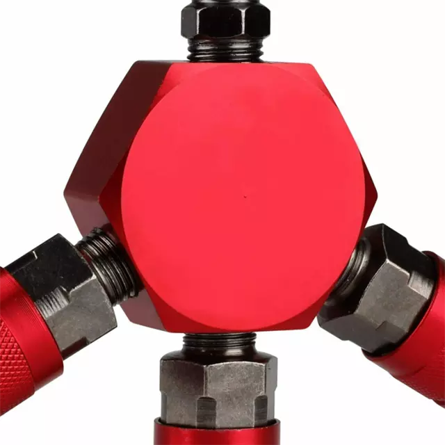 Best Price OEM 3-Way Air Manifold 4 Ports Aluminum Industrial Flat Hex Quick Connect
