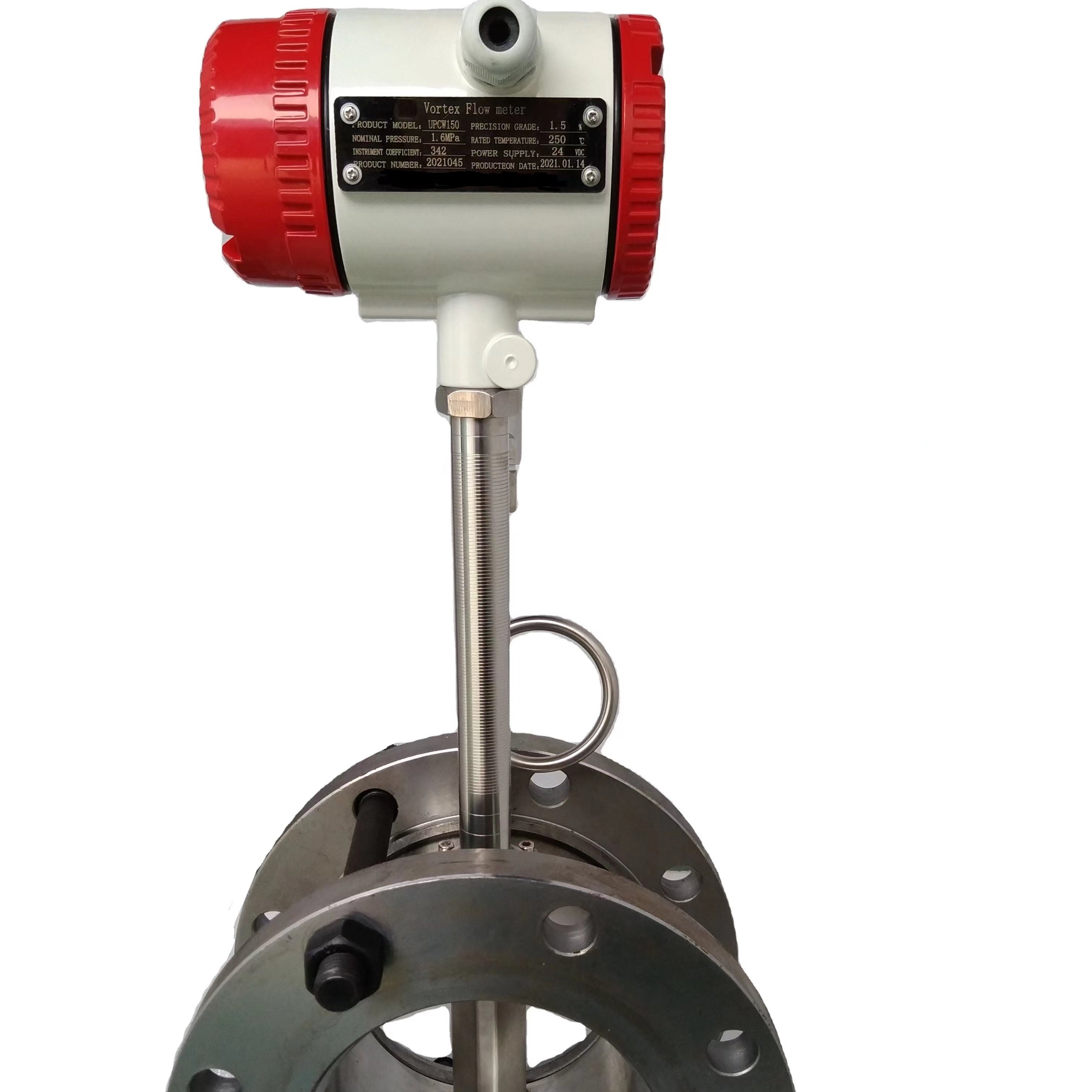 Factory Cheap Cost 24V Steam Gas Flowmeter Compressed Air Flow Meter Vortex Flow Meter Vortex Flowmeter