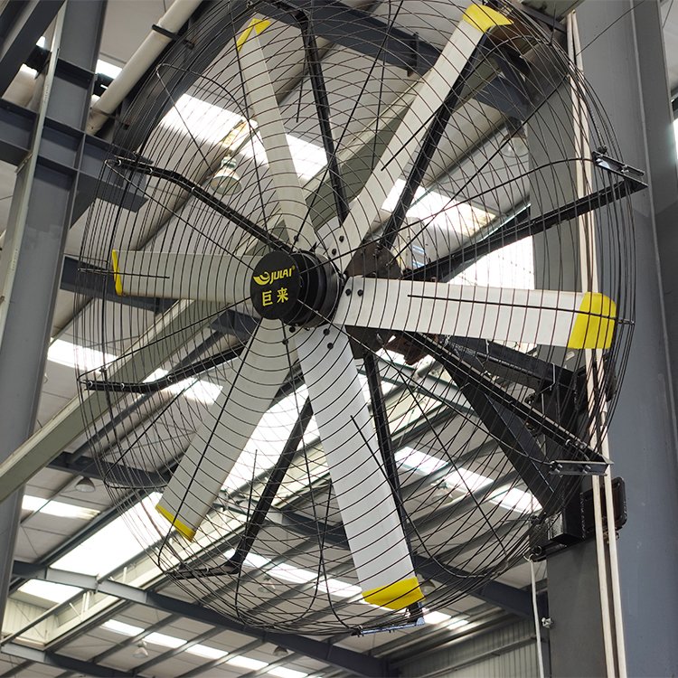 JULAI 2m Large Wall Mounted Fan 80 Inch Wall Mounted Industrial Fan 6.5 ft air Circulator Fan Wall Mounted