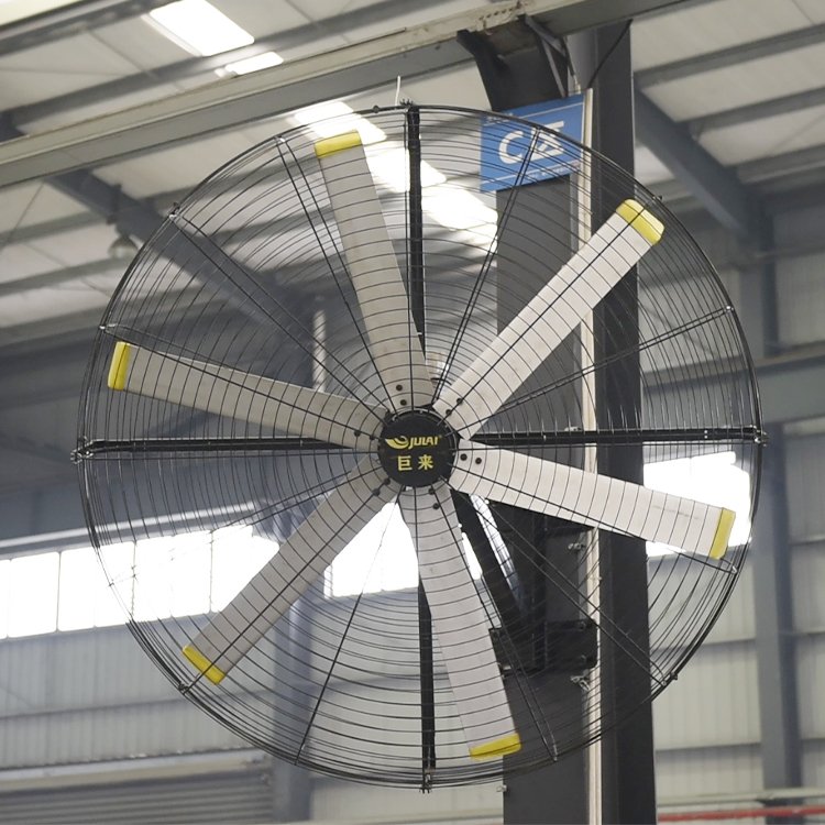 JULAI 2m Large Wall Mounted Fan 80 Inch Wall Mounted Industrial Fan 6.5 ft air Circulator Fan Wall Mounted