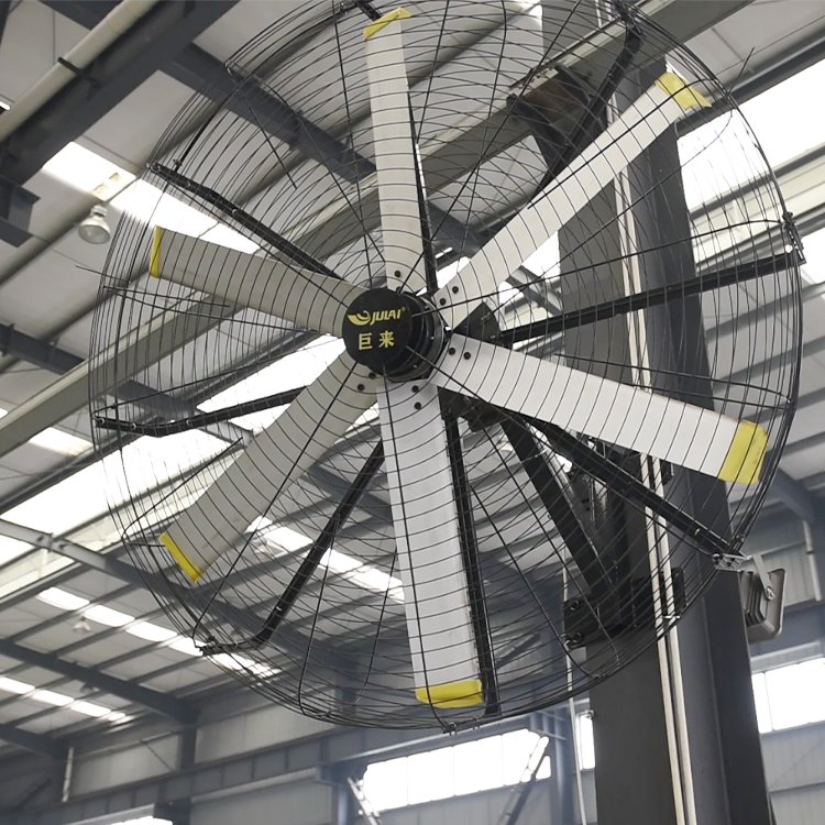 JULAI 2m Large Wall Mounted Fan 80 Inch Wall Mounted Industrial Fan 6.5 ft air Circulator Fan Wall Mounted