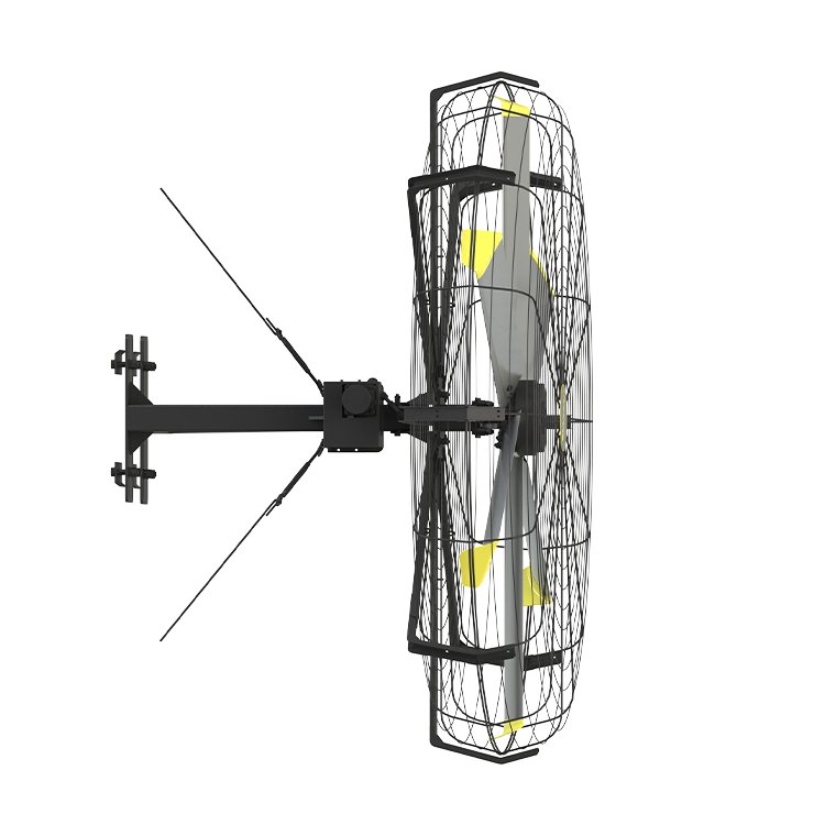JULAI 2m Large Wall Mounted Fan 80 Inch Wall Mounted Industrial Fan 6.5 ft air Circulator Fan Wall Mounted