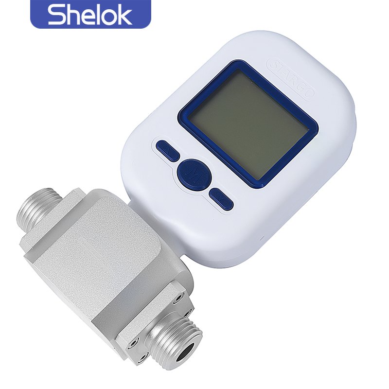 Shelok Mf5700 Portable Air Compressed Gas Hydrogen Micro Digital 4-20Ma Air Mass Flow Sensor Meter