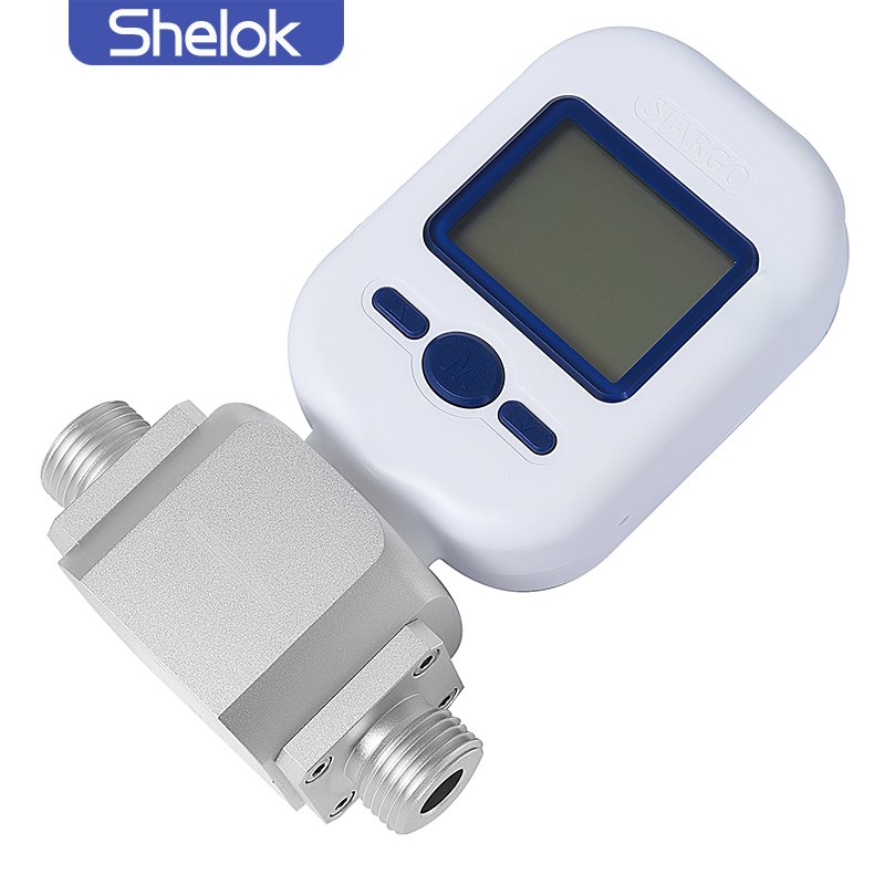 Shelok Mf5700 Portable Air Compressed Gas Hydrogen Micro Digital 4-20Ma Air Mass Flow Sensor Meter