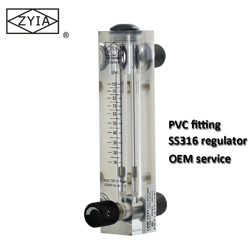 LZM-15ZT Hot Sales Panel Type Acrylic Water Flowmeter air Rotameter 1lpm