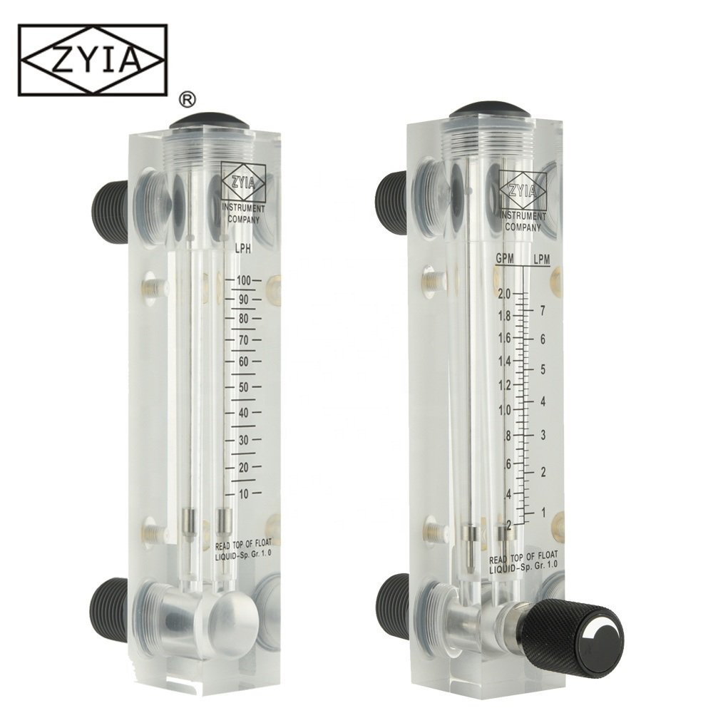 LZM-15ZT Hot Sales Panel Type Acrylic Water Flowmeter air Rotameter 1lpm