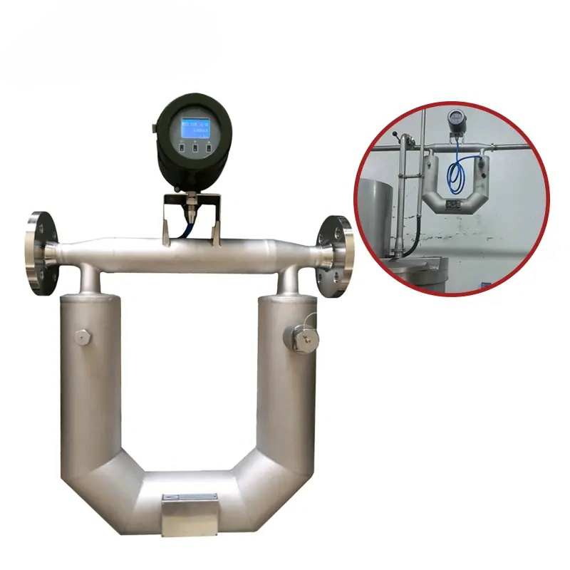 Micro Motion Coriolis Type Mass Flow Meter 1'' 3/4'' 6"frost Resistant Oled Dis Flowmeter Dn100 Dn 80 diesel Price