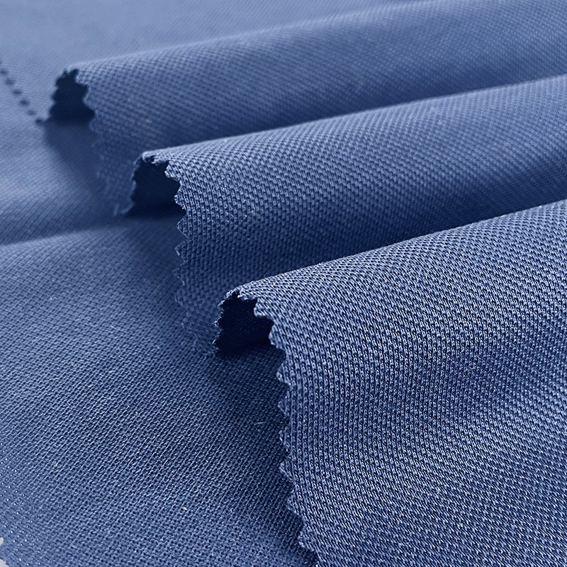 Low Moq 210Gsm 100 Cotton Pique Fabric Polo for Clothing Nr Air Flow Dyed