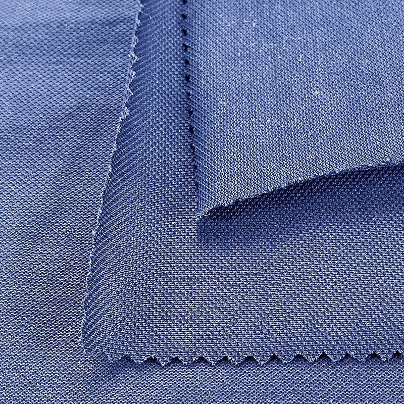 Low Moq 210Gsm 100 Cotton Pique Fabric Polo for Clothing Nr Air Flow Dyed