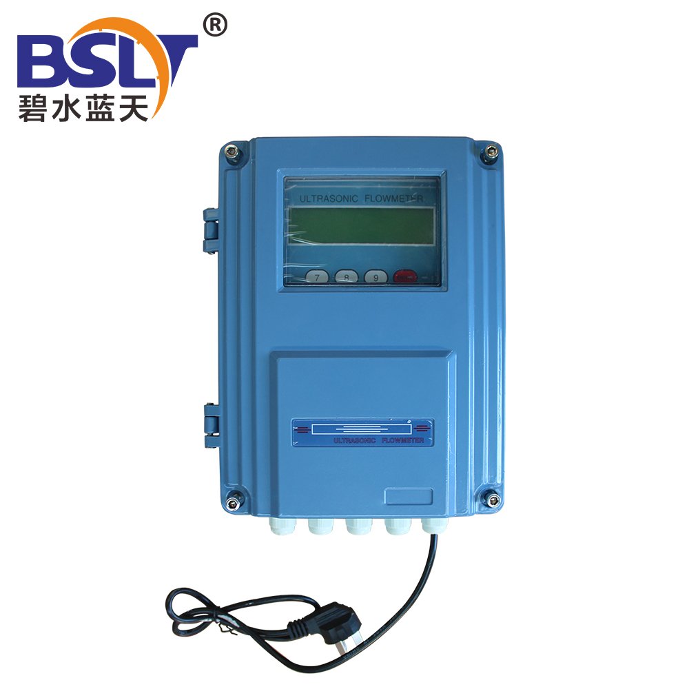 Portable Ultrasonic Flowmeter for Liquid Water Oil-Customized OEM LCD Display Flow Meter Plus-Minus Calibration for Measurement