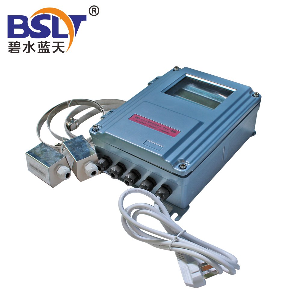 Portable Ultrasonic Flowmeter for Liquid Water Oil-Customized OEM LCD Display Flow Meter Plus-Minus Calibration for Measurement