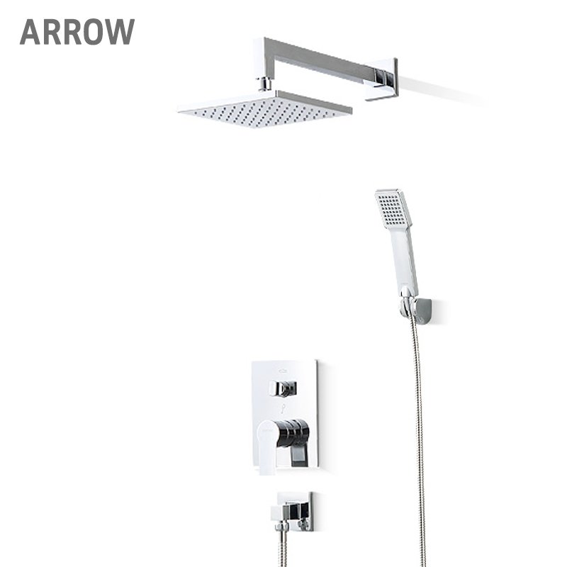 Hot and Cold High Flow Mixer Air Injection Shower Heads,Shower Panel,Bathroom Rainfall Shower System Sets