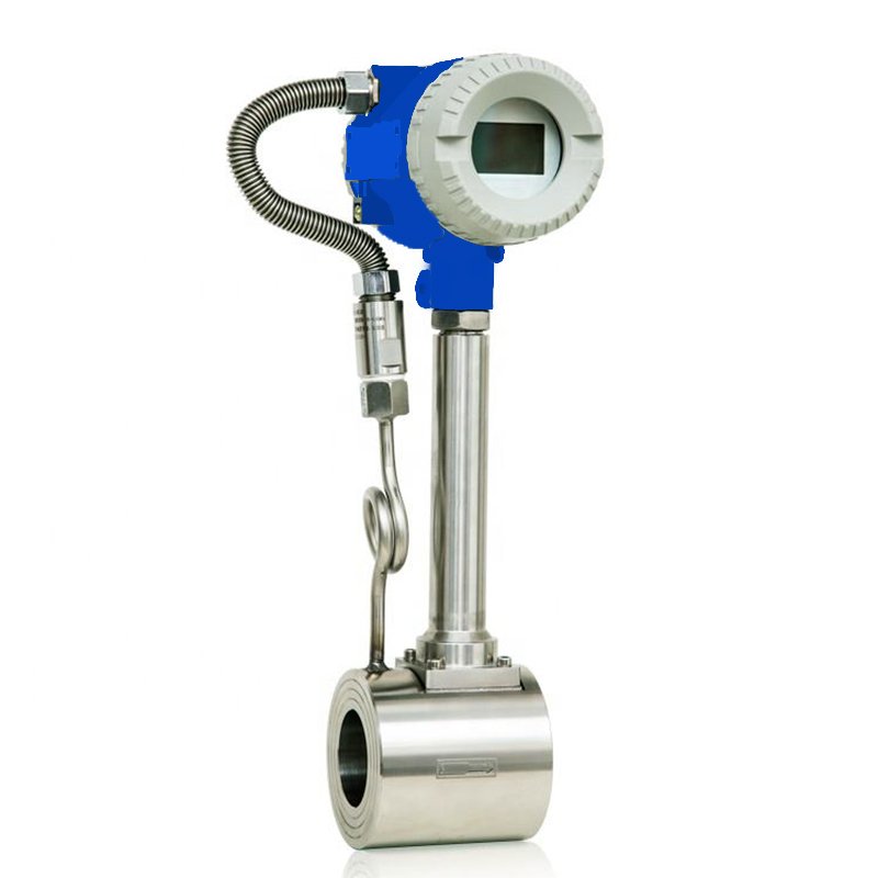 Flange Intelligent vortex Flowmeter Gas Metering Meter Intelligent High Precision Resistance to High Temperature Liquid Gas