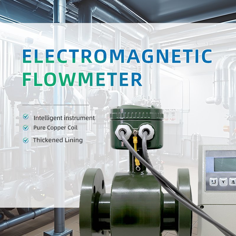 Split Sea Water River Electromagnetic Flow Meter Magnetic Flow Meter Converter DN40 Liquid Flow Transmitter