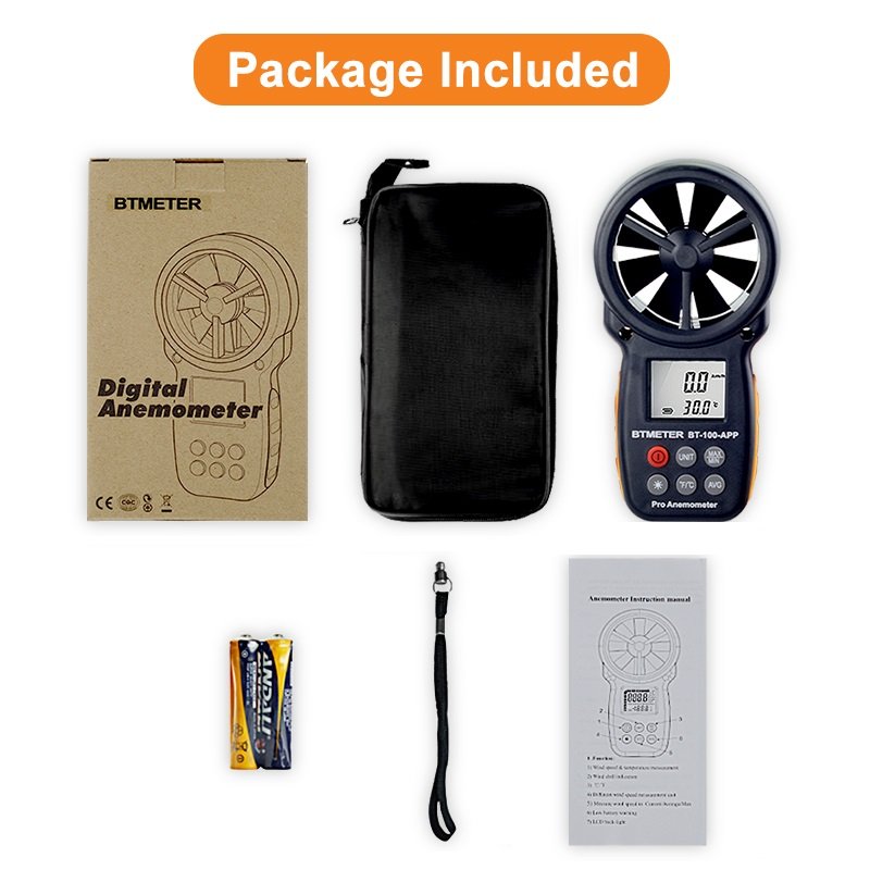 2024 Digital Anemometer Handheld Wind Speed Tester Handheld Anemometer Wind Meter air Flow Meter Wind Speed