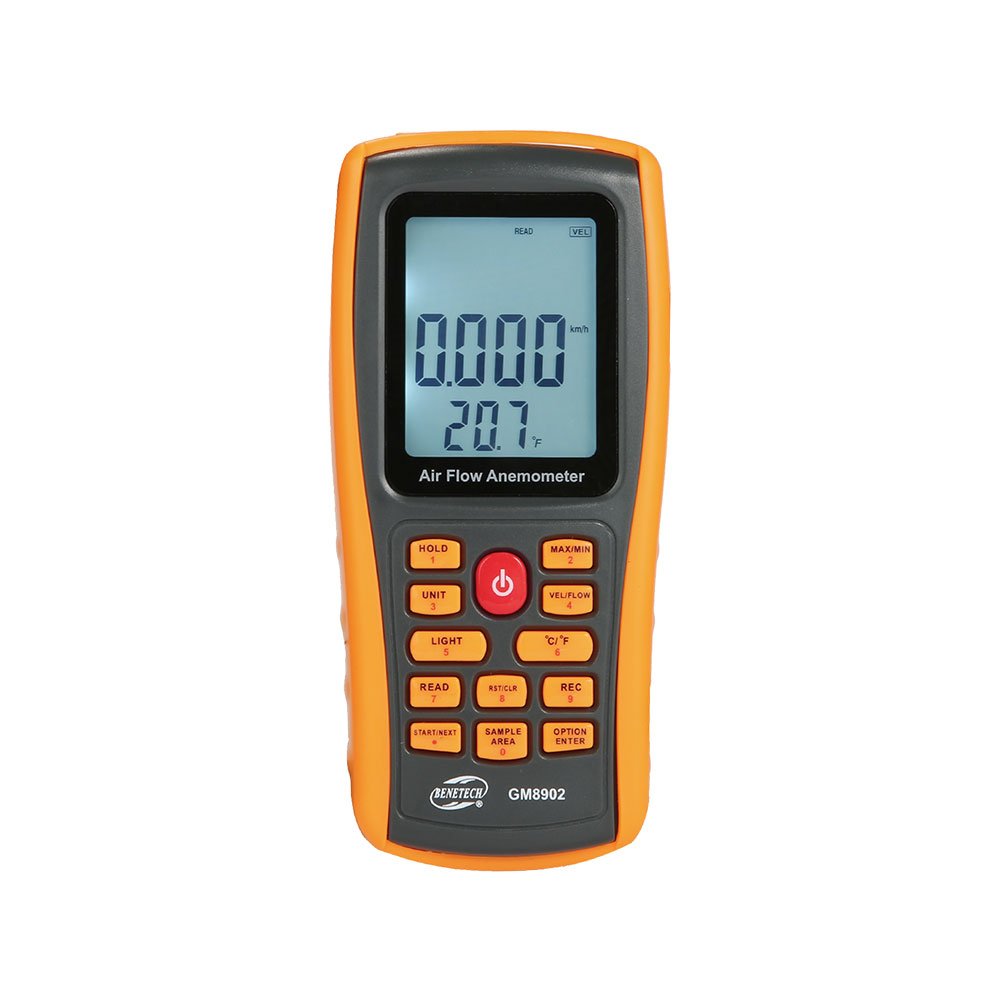Handheld Multi Air Flow Anemometer Digital Wind Speed Temperature Meter High Accuracy