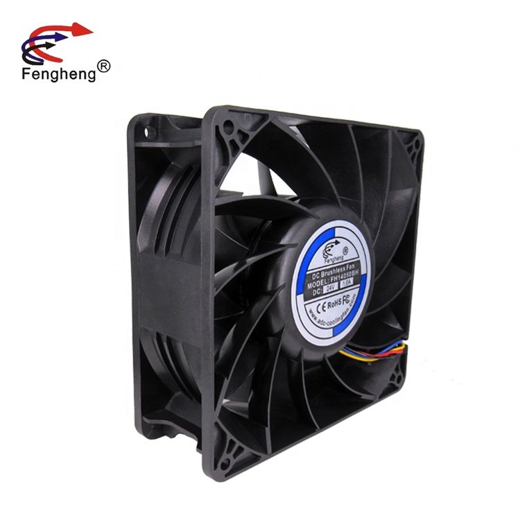 140x140x50mm Booster Fan High-Speed 140mm 5.5-inch DC 12v 24v 48v High Air Volume High Pressure Brushless Booster Fan